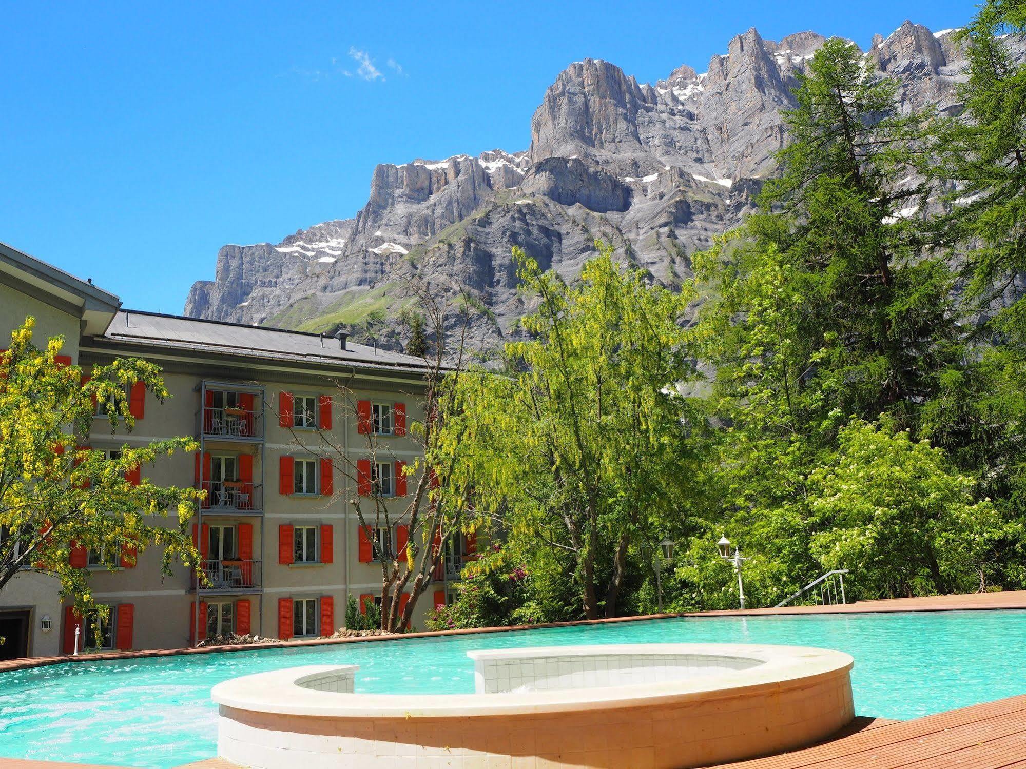 Residence Les Sources Des Alpes Leukerbad Bagian luar foto