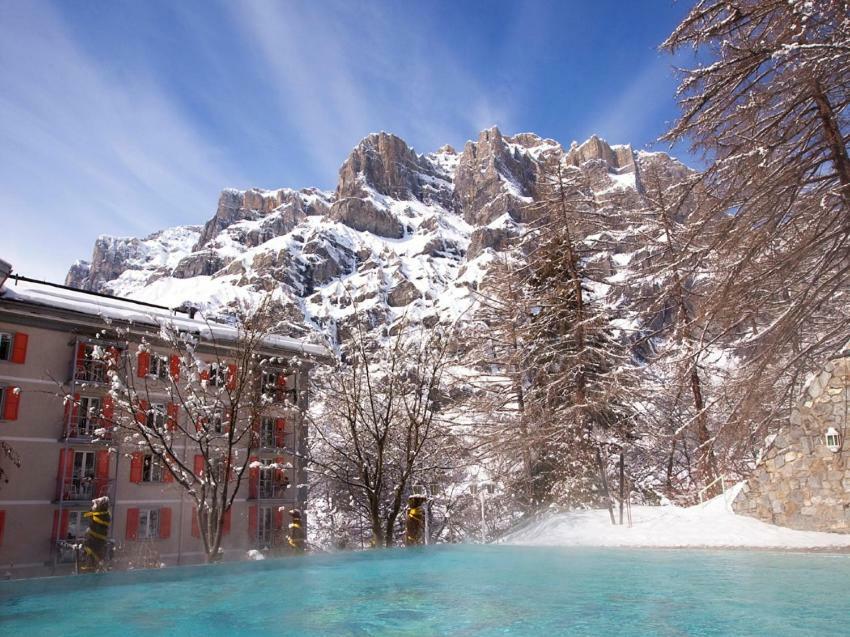 Residence Les Sources Des Alpes Leukerbad Bagian luar foto