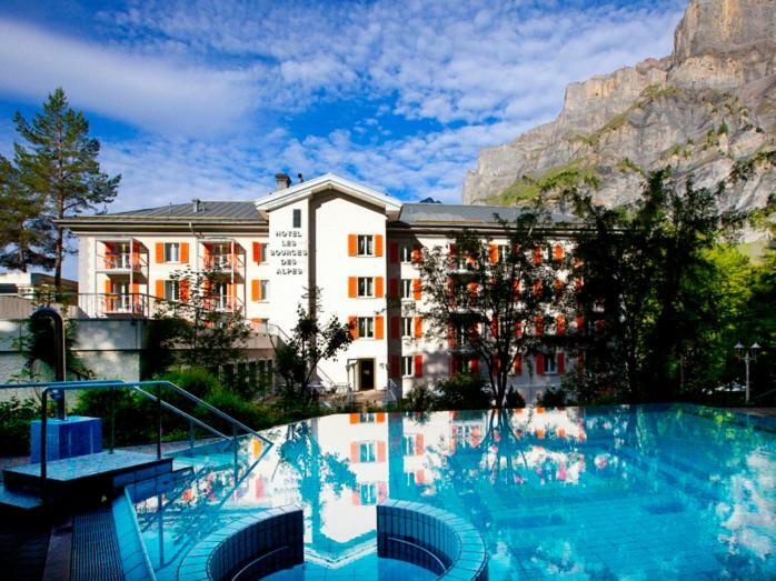 Residence Les Sources Des Alpes Leukerbad Bagian luar foto